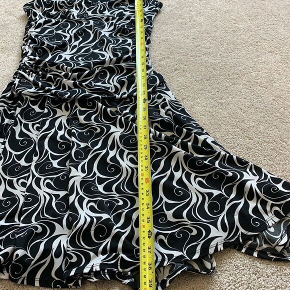 A.X.L. black and white sleeveless dress Sz L - Picture 9 of 9